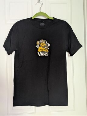 Vans Black T-Shirt Peace Dog Men's Small